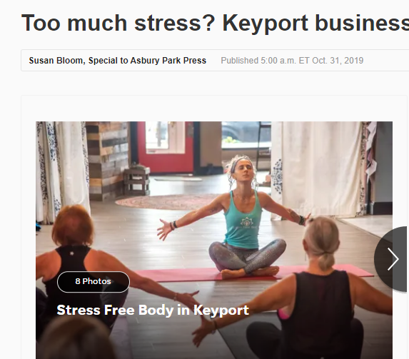 Asbury Park Press article: Too much stress?